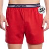 Nautica 男士红色纯色针织平角内裤 - nautica red 美国奥莱