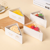 烘焙三角形千层蛋糕盒6寸8寸慕斯，切块盒子分装打包盒一次性包装盒