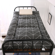 学生宿舍床褥垫子单人褥子垫被，0.9米床加厚可折叠床垫子防滑1.2米