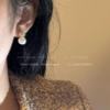 法式锆石珍珠耳钉秋冬高级感耳环轻奢高级感气质百搭时尚复古耳饰
