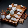 紫砂陶瓷功夫茶具家用套装大号家用杯架排水茶盘茶台茶道配件整套