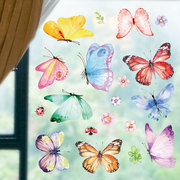 蝴蝶小图案墙贴纸可移除女孩卧室房间墙面墙上仿真立体3D贴画装饰
