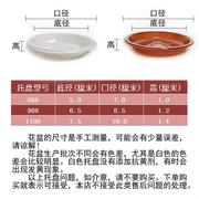 特小型号圆形托盘超小塑料花盆底托迷你多肉植物小盆栽接水储水盘