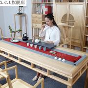 新中式白蜡木实木茶桌椅组合禅意茶室榆木泡茶台办公室家用茶几