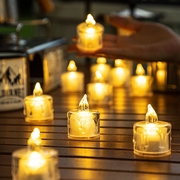 led电子蜡烛灯创意，仿真小夜灯卧室桌面，氛围灯装饰浪漫礼物少女心