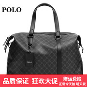Polo旅行包男大容量PVC商务休闲斜挎包男包2022短途行李包