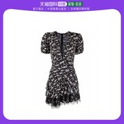 香港直邮elisabettafranchi黑色，v领短袖，连衣裙ab08822e2