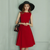 红色小礼服女2023法式平时可穿短款敬酒服新娘时尚派对连衣裙