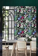 艾嘉简约美式热带雨林植物田园，大花背景墙纸客厅卧室花卉壁纸
