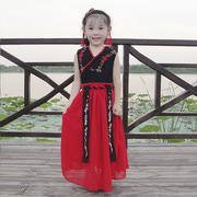 古装齐胸襦裙中国风 古风小孩童装连衣裙汉服女公主B类儿童演出服