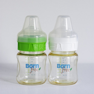 美国bornfree防胀气宽口pesppsu塑料奶瓶，150260ml不含bpa