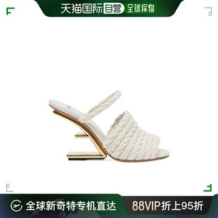 香港直邮FENDI 23FW 编织高跟凉鞋 Women