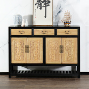 中式老榆木玄关柜储物仿古鞋柜，整装带抽屉，现代中式柜实木家具
