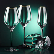 勃艮第红酒杯套装家用高脚杯子白兰地酒杯水晶，精致香槟杯起泡酒杯