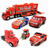 汽车总动员玩具车合金车模，货柜拖车赛车总动员，123号指挥车货柜车