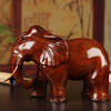 木雕大象摆件 实木质红木雕刻工艺品 木象动物新中式客厅玄关摆设