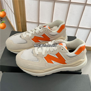 NEW BALANCE/NB男女款米白色橘色运动厚底老爹鞋运动鞋 M5740SC1