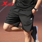 特步短裤男五分裤，2024夏季宽松速干休闲裤跑步健身透气运动裤