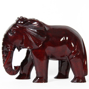 红木大象雕刻工艺品中式客厅玄关，装饰品木雕象实木摆件大号40cm