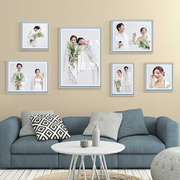影楼照片墙相框婚纱照结婚照，宝宝儿童照全家福，组合挂墙洗照片定制