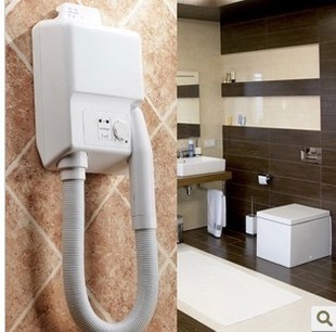 浴室干肤器酒店壁挂墙式电吹风机卫生间干发干身机吹送风软管