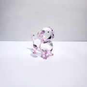 生肖小狗琉璃摆件创意汽车饰品水晶玻璃定制十二生肖动物