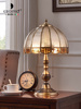 高档Erginio美式全铜台灯复古雕花欧式卧室床头灯温馨奢华客厅书