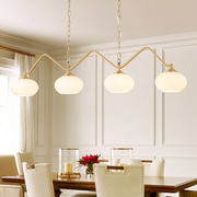 黄铜餐厅吊灯法式餐桌创意个性，艺术现代简约吧台，茶室美式复古灯具