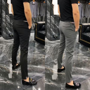 2022夏季夏男士修身小脚休闲裤商务都市气质时尚潮流型男裤子