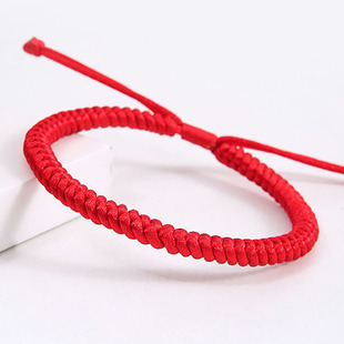 肖战同款金刚结红绳手链，编织手绳女男情侣，款本命年一对闺蜜