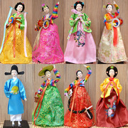 满百韩国人偶工艺品摆件韩式家居绢人娃娃韩服料理装饰摆设