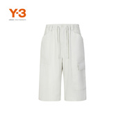 y-3y3山本耀司男士，春季短裤时尚，潮流直筒纯色五分工装裤子hz8859