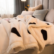 拉舍尔毛毯被子双层加厚保暖秋冬季卡通儿童学生，宿舍单人床单毯子