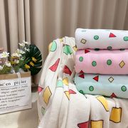 韩国ins风学生宿舍床午睡可爱小毛毯旅游休闲盖毯午休沙发小毯子