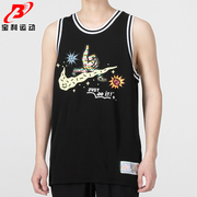 nike耐克男子款透气针织篮球，训练跑步上衣，无袖背心t恤dv3191-010