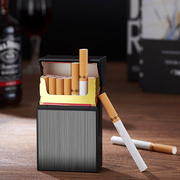 创意个性烟盒20支装便携锌合金超薄男女士香烟盒保护套塑料烟壳潮