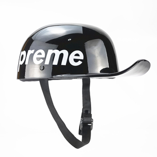 潮流supreme头盔复古匪帮DS个性棒球帽头盔半盔嘻哈瓢盔
