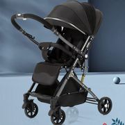 2023嬰兒車婴儿推车双向高景观(高景观)可坐可躺减震一键折叠新生儿童推车