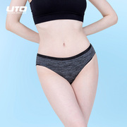 UTO悠途女士运动内裤不染色排汗打底裤瑜伽健身三角内裤2条
