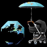飞伞遛娃晴宝恋婴儿车卡通伞男宝女雨遮阳伞雨伞折叠超轻两用防雨