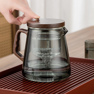 飘逸杯泡茶壶全玻璃内胆家用沏茶过滤按压式冲茶器茶水分离泡茶杯
