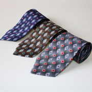 高品质 男士桑蚕丝领带 10公分宽版印花真丝领带 手系款复古领带