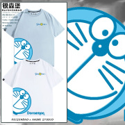 哆啦a梦小叮当日系，动漫卡通二次元可爱衣服夏季男士纯棉短袖t恤衫