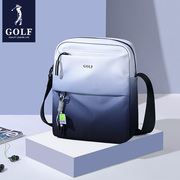 golf单肩包男士斜挎包，渐变色休闲运动背包，轻便小挎包随身手机包