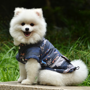 PETSOO泰迪狗狗衣服冬装迷彩图案背包装饰后开孔设计宠物服装