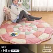 出口韩国纯手工全棉拼布地垫，加厚防滑床边卧室榻榻米爬行毯可机洗