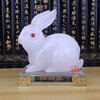 兔子摆件大号白玉兔(白玉兔，)可爱小白兔生肖兔招财，创意家居客厅装饰品简约