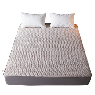 纯棉床笠单件全棉床垫，套1.8米床单夹棉防滑席梦思保护套床套床罩