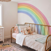 ins北欧风大号彩虹，墙贴儿童房客厅，幼儿园墙面背景装饰贴纸墙布