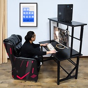 网吧电脑桌游戏办公桌椅，网咖沙发台式单人，电竞桌椅一体工作室桌子